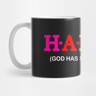 Hanah - God has shown favour. Mug